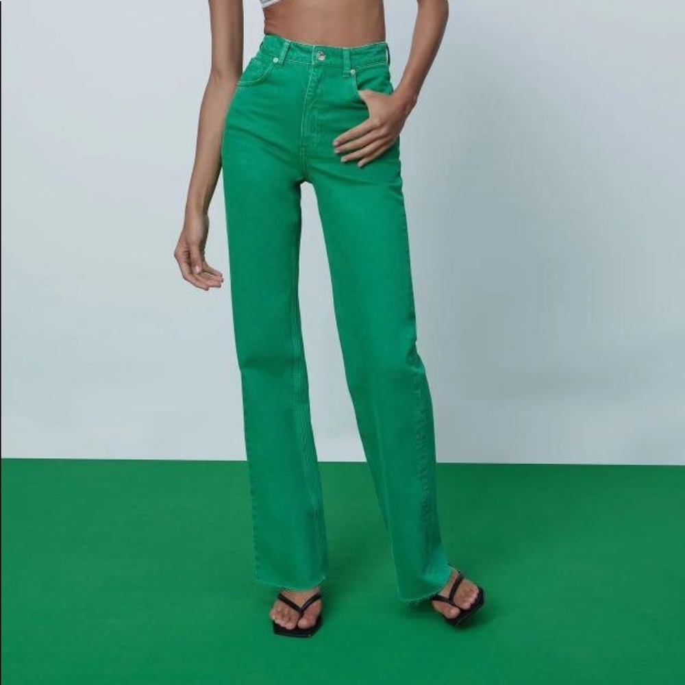 Green Zara Jeans